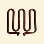 Heating element for Vivaplancha electric griddle, coil-shaped heating component designed to raise the temperature of the cooking plate.