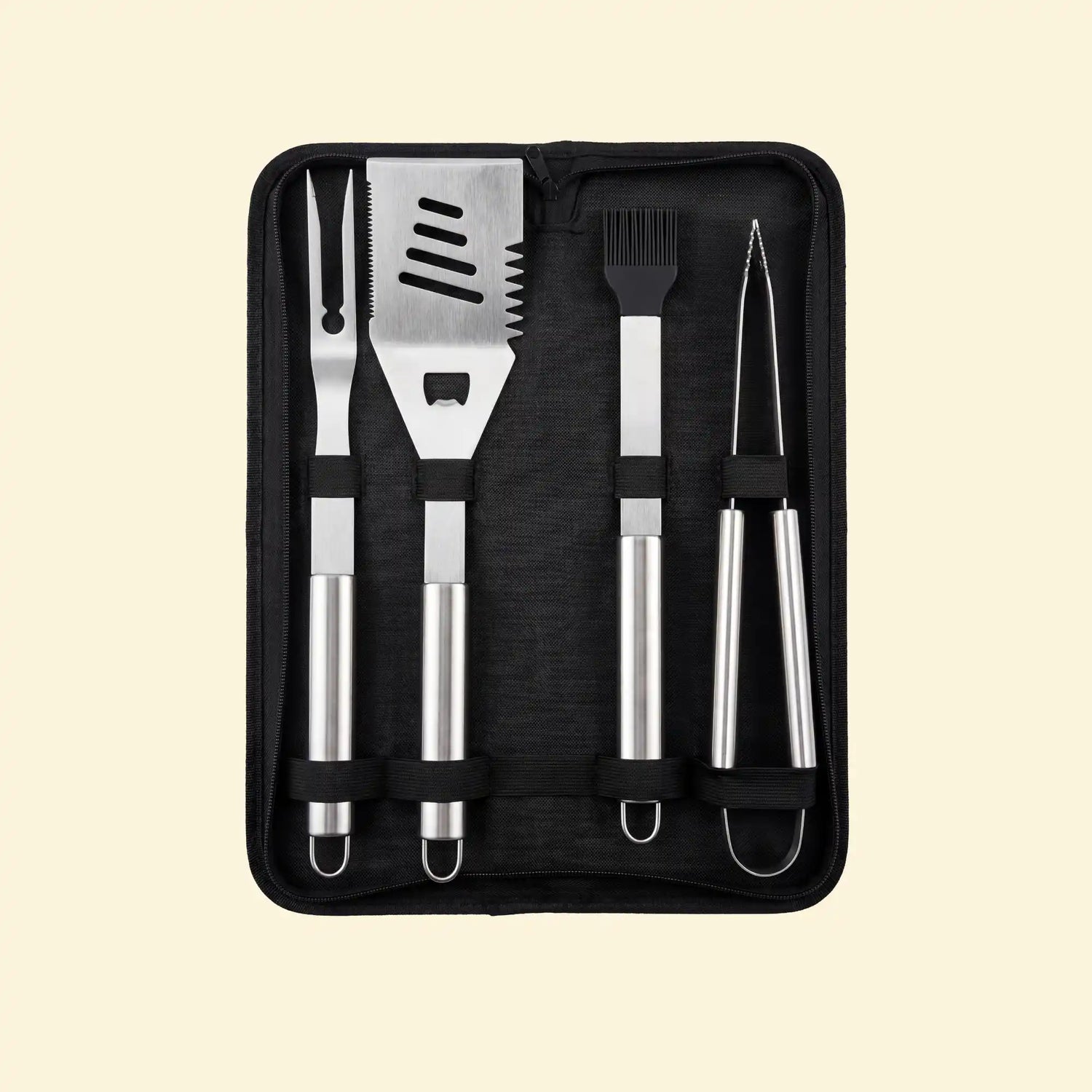 Set of 4 stainless steel spatulas