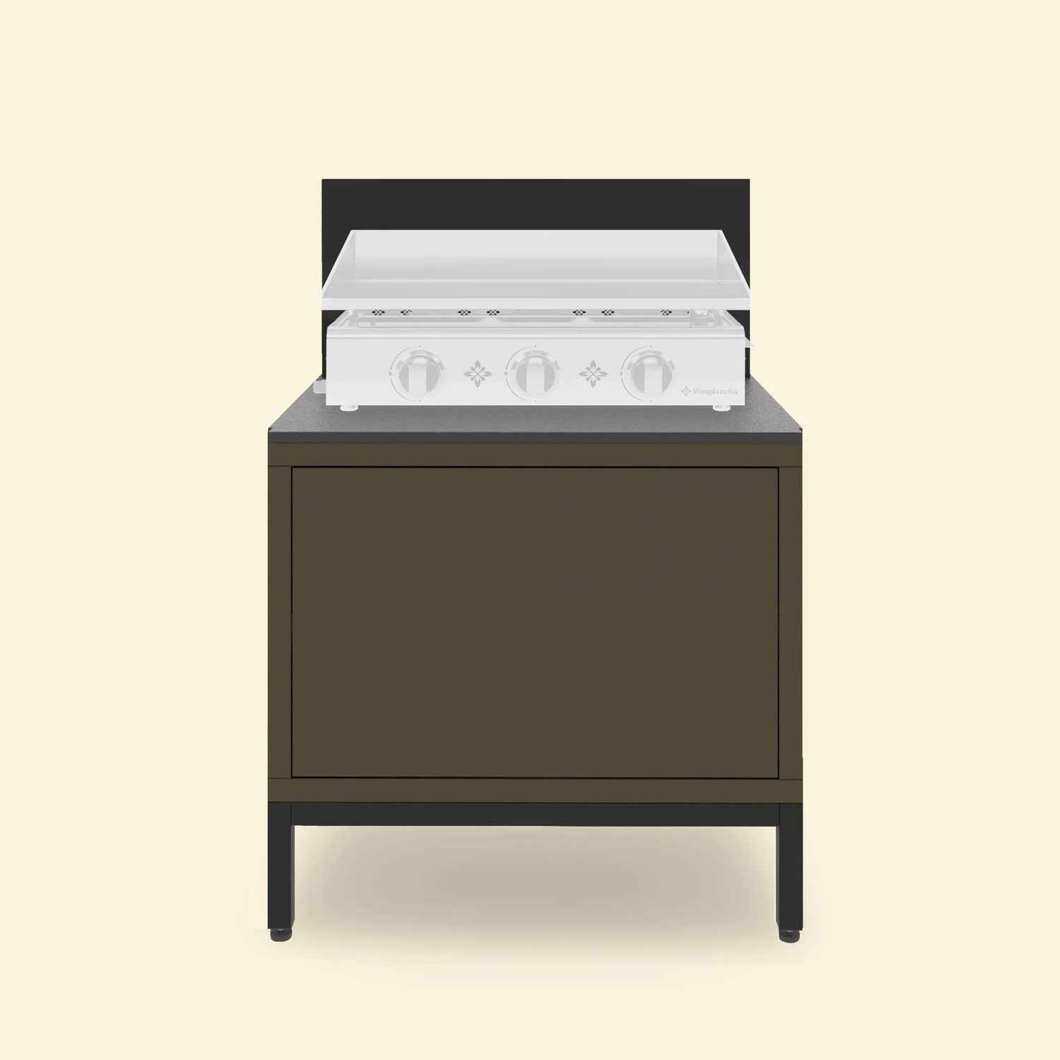 PILOTIS outdoor kitchen unit for griddle